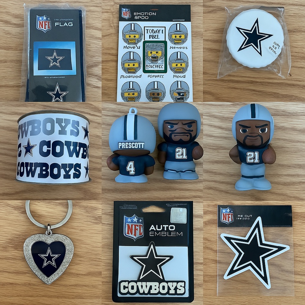 Dallas Cowboys NFL Fan Pack Lot – 25+ Items, New & Packaged